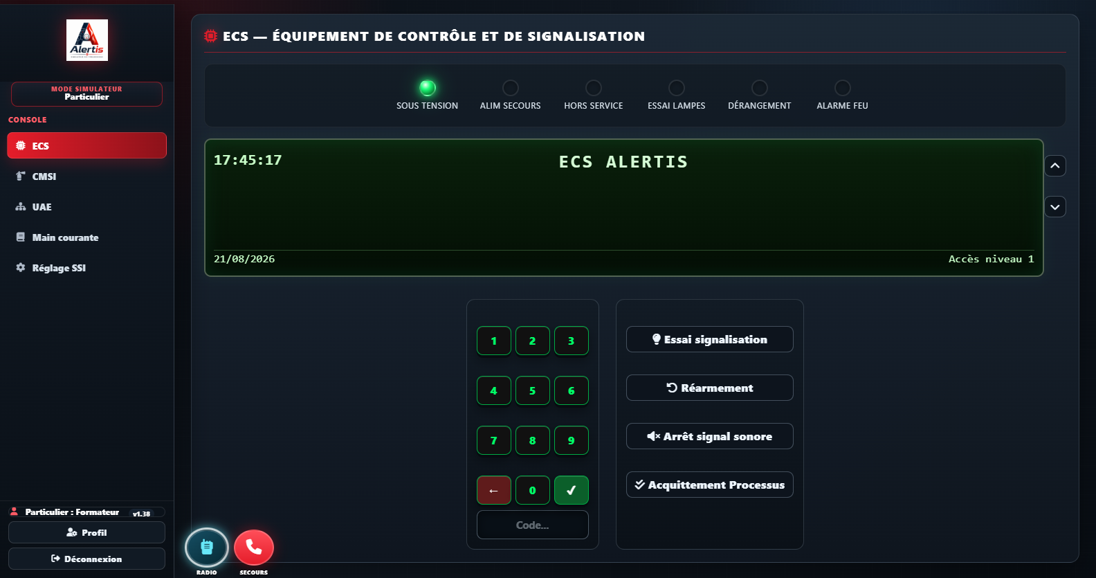 Écran SDI Alertis